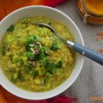 Tárkonyos póréhagymaleves kukoricával