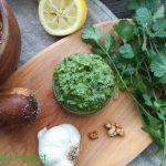 Gyömbéres spenótkrém fűszeres karfiollal