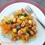 Sült csirke medvehagyma pestós burgonyával